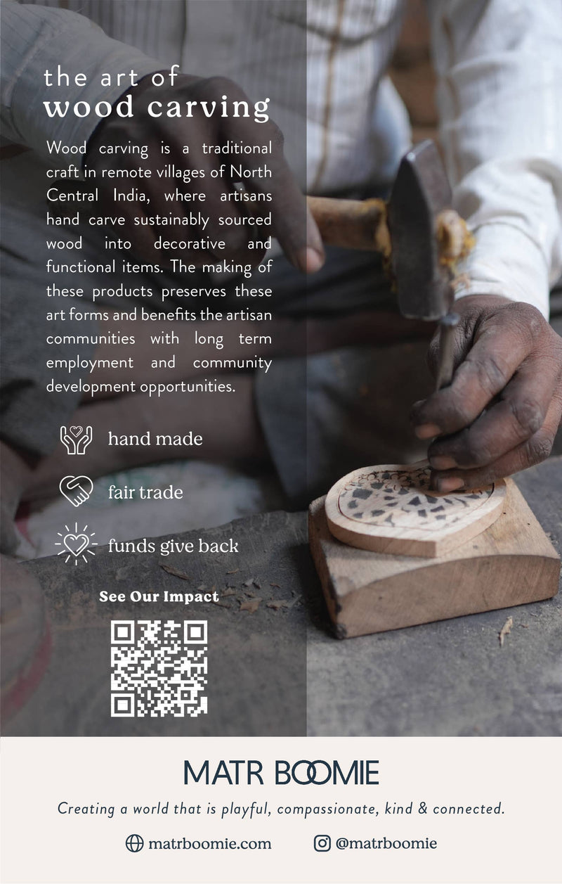 Matr Boomie Fair Trade - Mango Wood Pinch Dish - Heart