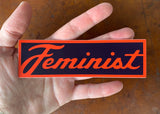 Fresh Fish - Feminist Bumper Sticker / Vinyl Decal Script Lettering
