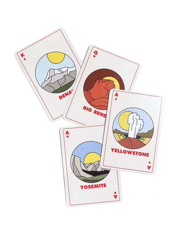 Parks Project - Minimalist National Park Playing Cards