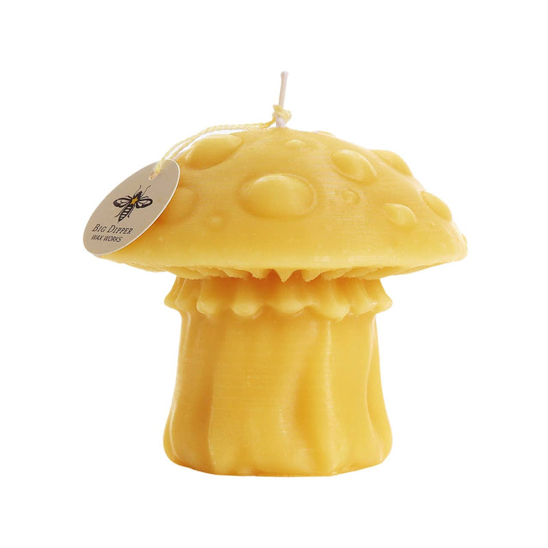 Big Dipper Wax Works - Mushroom Candles – 100% Pure Beeswax – 3 Styles