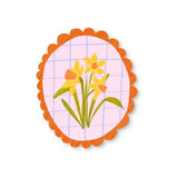 Mae Fox Creative - Scallop Framed Daffodil Sticker