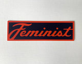Fresh Fish - Feminist Bumper Sticker / Vinyl Decal Script Lettering