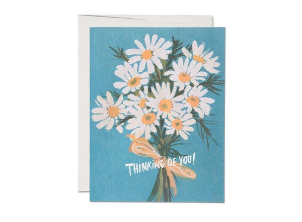 Red Cap Cards - Vintage Daisy encouragement greeting card