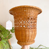 Vintage Wicker Planter Basket