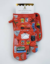 Idlewild Co. - Kitchen Shelf Cotton Oven Mitt + Pot Holder Set