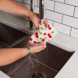 Ecologie - Cherries Swedish Dishcloth