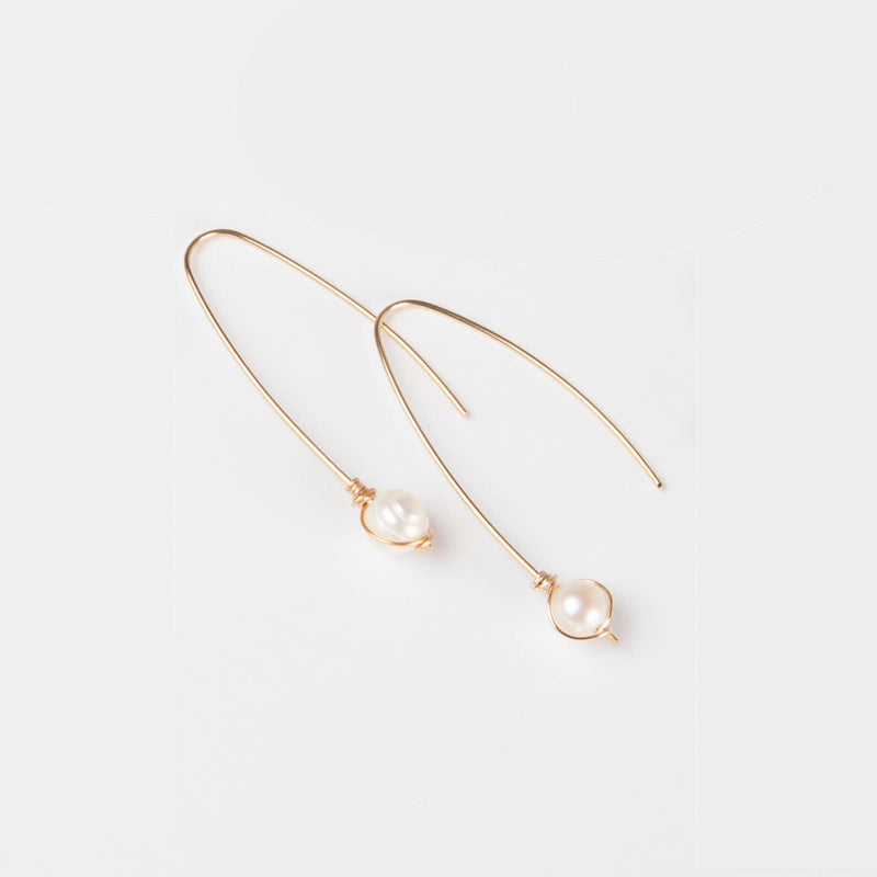 Forai - Rana Pearl Threader Earrings