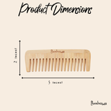 Bamboo Switch - Pointed Bamboo Wide Tooth Comb | Bestseller