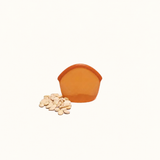 Food Huggers - Reusable Silicone Storage Bag – Amber (400ml)