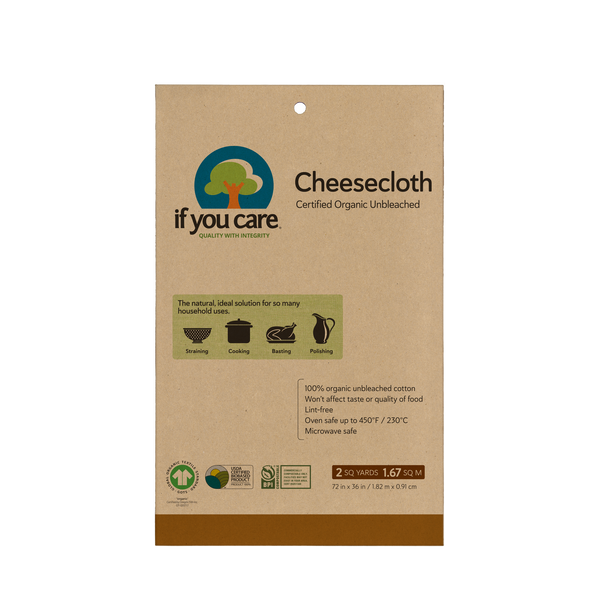 If You Care - Certified Organic Unbleached Cheesecloth