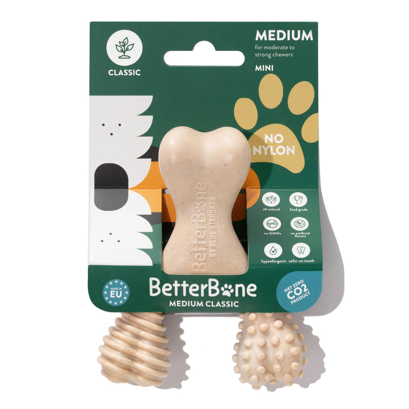 BetterBone Medium All-Natural Sustainable Chew Toy - For Small Dogs