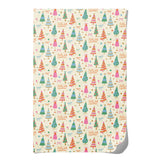 Red Cap Cards - Holly Jolly Trees Holiday Wrapping Paper