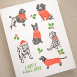 Kindred Letterpress - Dog Christmas Card | Letterpress Holiday Card