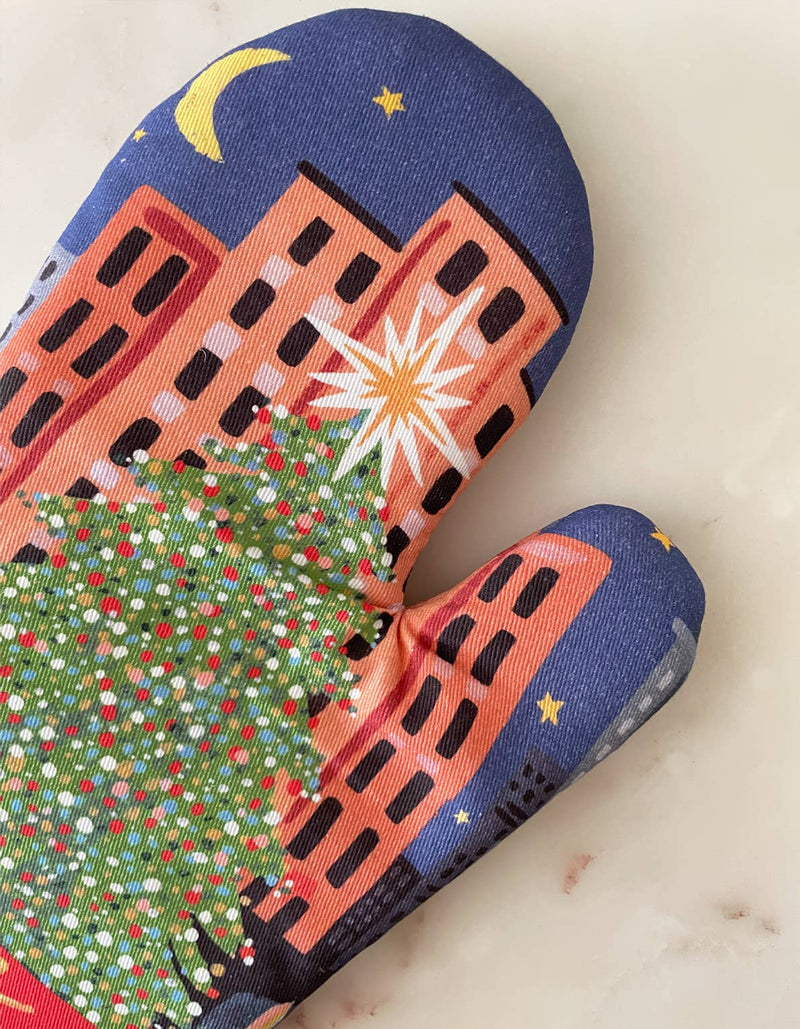 Idlewild Co. - Rockefeller Cotton Oven Mitt + Pot Holder Set