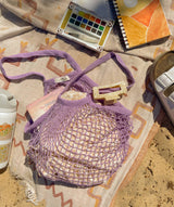Sun Freckled Studio - French Market Bag, Reusable Grocery Bag, Mesh Produce Bag