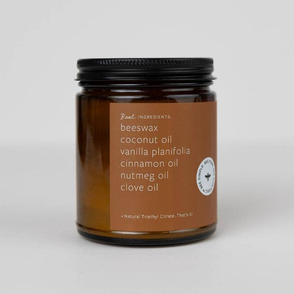 Fontana Candle Co. - Pumpkin Pie Essential Oil Beeswax Jar Candle: Non-Toxic