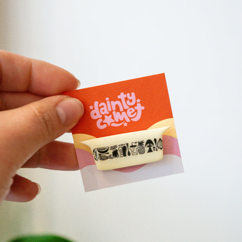 Dainty Comet - Handmade Clay Pyrex Magnets