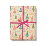 Red Cap Cards - Holly Jolly Trees Holiday Wrapping Paper