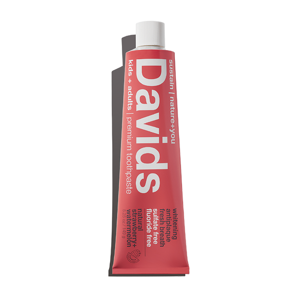 Davids Natural Toothpaste - Davids kids+adults premium toothpaste/strawberry watermelon