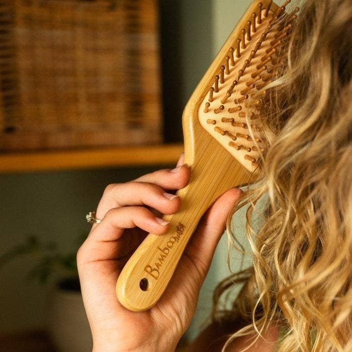 Bamboo Switch - Bamboo Paddle Hairbrush - Square | Earth Day Bestseller