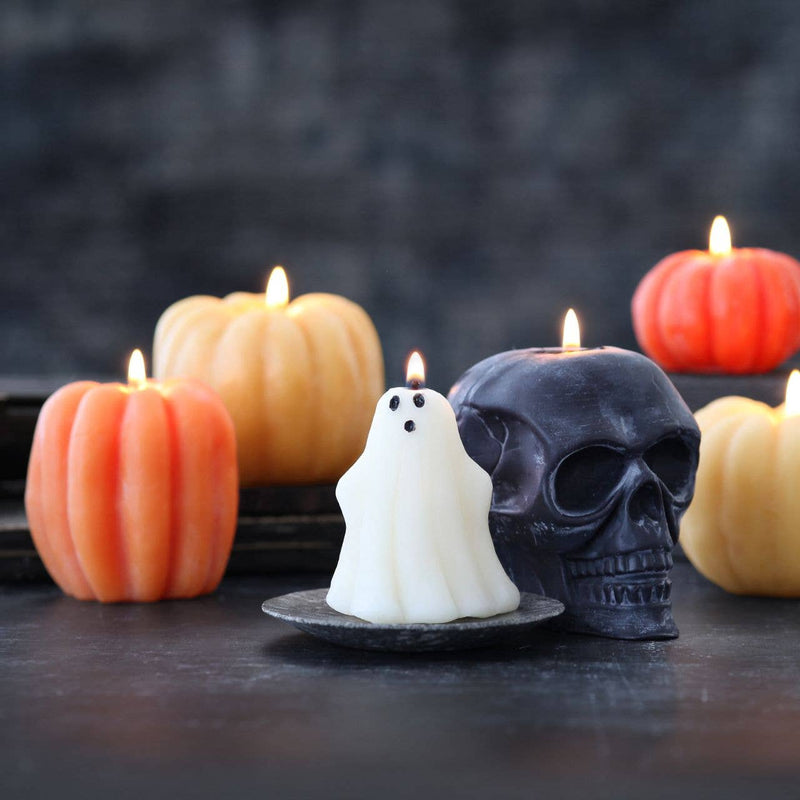 Big Dipper Wax Works - Ghost Candle – 100% Beeswax – Natural – 3” Handcrafted