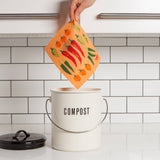 Ecologie - Chili Peppers Swedish Dishcloth