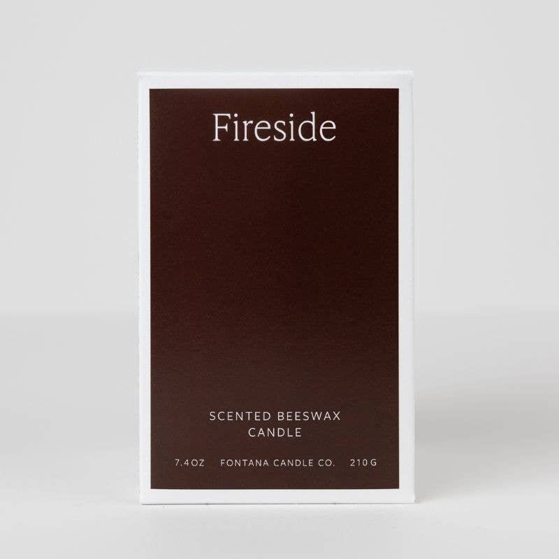 Fontana Candle Co. - Fireside Essential Oil Beeswax Jar Candle: Non-Toxic