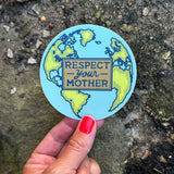 Fresh Fish - Respect Your Mother Earth Environmentalism Bumper Sticker