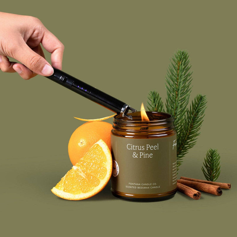 Fontana Candle Co. - Citrus Peel & Pine Beeswax & Essential Oil Jar Candle