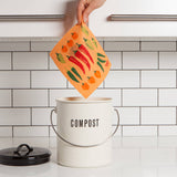 Ecologie - Chili Peppers Swedish Dishcloth