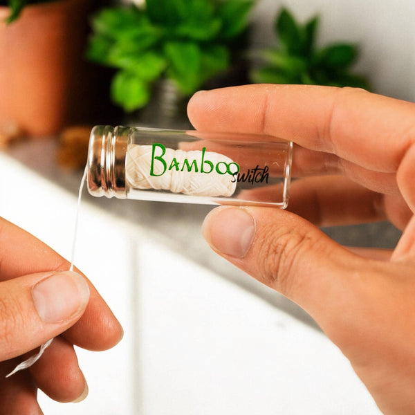 Bamboo Switch - Natural White Bamboo Floss | Vegan, Organic, and Compostable