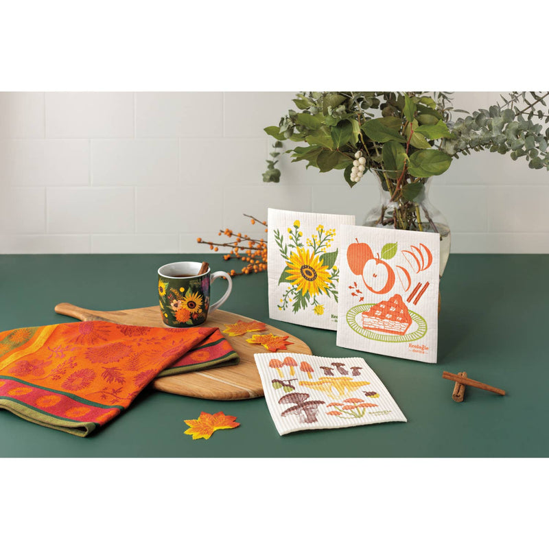 Ecologie - Field Mushrooms Swedish Dishcloth