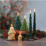 Big Dipper Wax Works - Tree Candles – 100% Pure Beeswax – 2 Sizes, 2 Colors