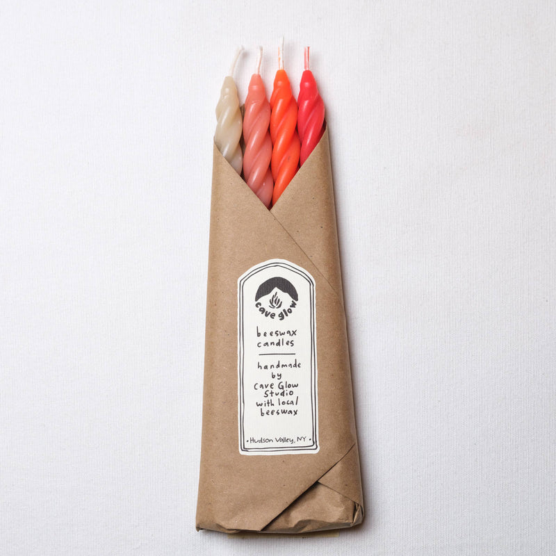 Cave Glow Studio - Gathering Beeswax Candles Set of 4