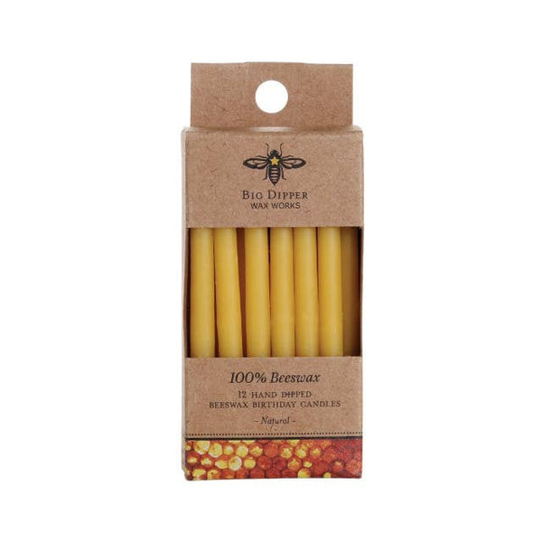 Big Dipper Wax Works - Birthday Candles – 100% Pure Beeswax – Hand-Dipped