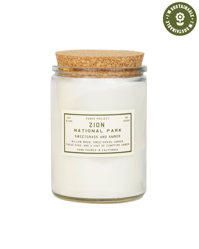 Parks Project - Zion Sweetgrass and Amber Candle