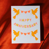 Bromstad Printing Co. - Anniversary Birds - Risograph Card