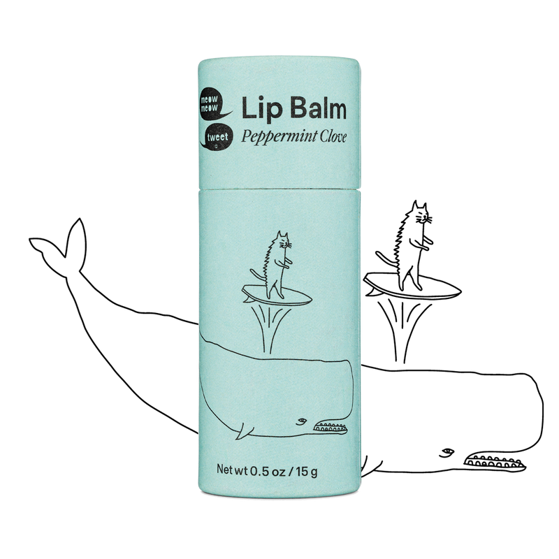 Meow Meow Tweet - Peppermint Clove Vegan Lip Balm