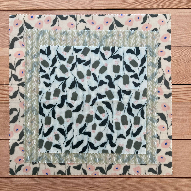 Shor - Beeswax Wrap Starter Set - Mountain Vines