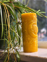 Farm and Hive - Goodnight Moon Pillar | Beeswax Candle