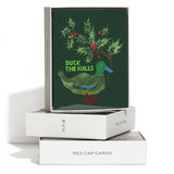 Red Cap Cards - Duck the Halls greeting card