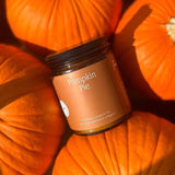 Fontana Candle Co. - Pumpkin Pie Essential Oil Beeswax Jar Candle: Non-Toxic
