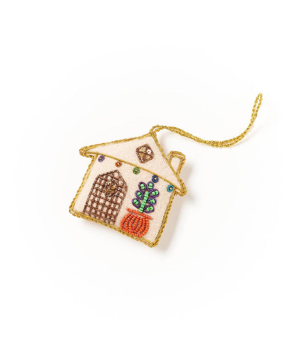 Matr Boomie Fair Trade - Larissa Plush Home Felt Ornament - Embroidered, Handmade