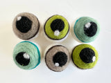 Wool Jamboree - Felt Eye Ball Cat Toys