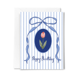 Studio Conroy - Bow and Tulip Happy Birthday Card