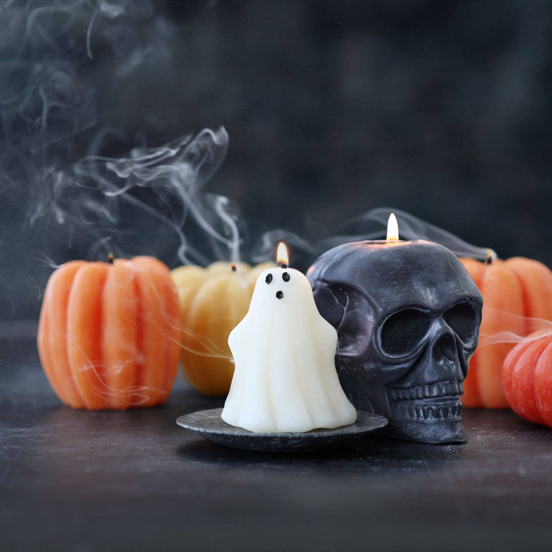 Big Dipper Wax Works - Ghost Candle – 100% Beeswax – Natural – 3” Handcrafted