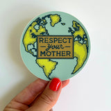 Fresh Fish - Respect Your Mother Earth Environmentalism Bumper Sticker