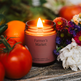 Fontana Candle Co. - Farmer's Market Essential Oil Beeswax Jar Candle: Non-Toxic