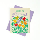 Bromstad Printing Co. - Ready to Flourish - Risograph Greeting Card