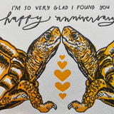 Ratbee Press - Happy Anniversary Turtle Card